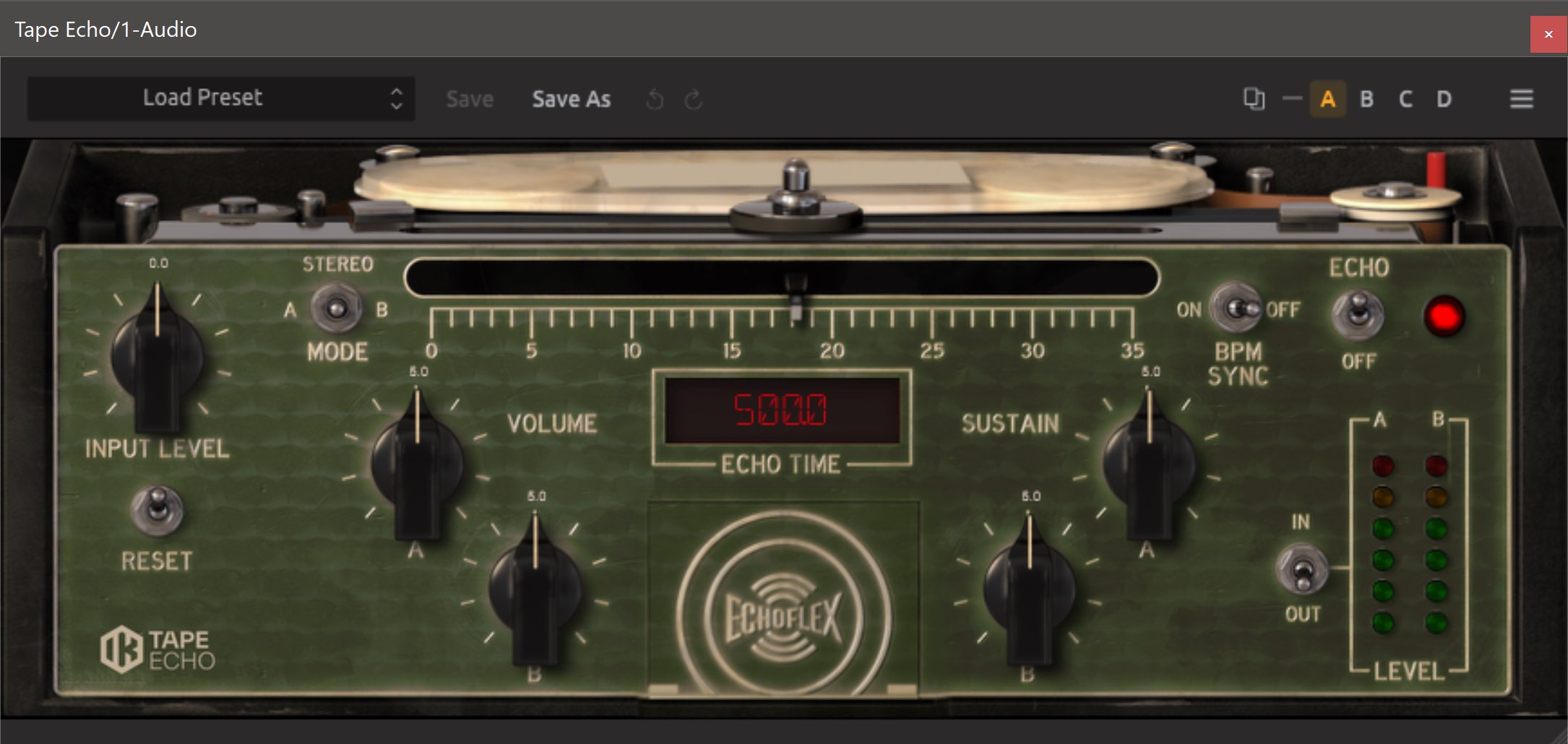 IK Multimedia T-RackS Tape Echo